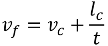 velocity fridge equation